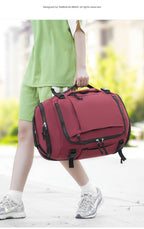Black Stylish & Spacious Backpack – Lightweight, Expandable Travel & Daily Use Rucksack (31×20×43cm)