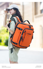 Dark Red Stylish & Spacious Backpack – Lightweight, Expandable Travel & Daily Use Rucksack (31×20×43cm)