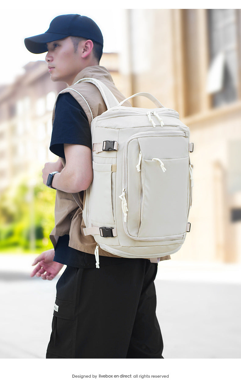 Orange Stylish & Spacious Backpack – Lightweight, Expandable Travel & Daily Use Rucksack (31×20×43cm)