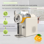 White Compact Home Cold Drink & Ice Cream Maker – Multi-Functional Slush, Milkshake, Coffee, Cocktail & Ice Cream Machine with Auto-Clean Function (AU Plug)