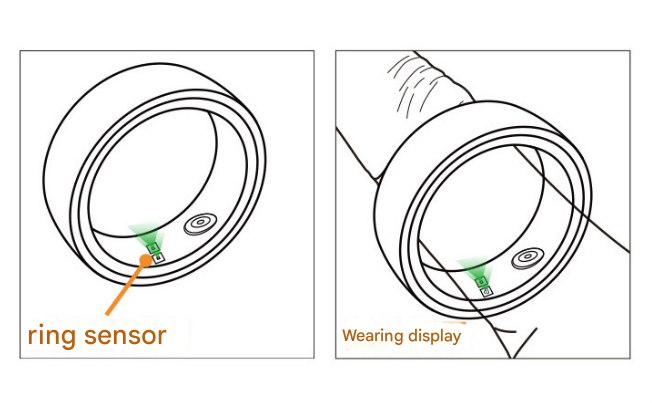 8# Striped Gold Smart Health Ring Tracker with Wireless Charging Case - Titanium Steel Fitness Wearable for Heart Rate, Sleep & Blood Oxygen Monitoring - Waterproof Wellness Device