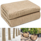 40in x 15ft Natural Jute Burlap Plant Blankets - High Density Winter Frost Protection for Australian Gardens and Trees