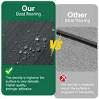 2400*900*6mm High Density EVA Foam Marine Flooring Flat Sheet Non-Grooved Self-Adhesive Boat Decking Mat Grey for Jet Ski Kayak & Fishing Boat