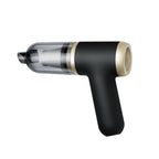 Black Portable 2-in-1 Cordless Vacuum Duster Kit with 2 Attachments