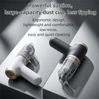 Black Portable 2-in-1 Cordless Vacuum Duster Kit with 2 Attachments
