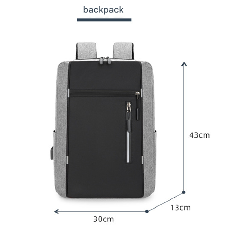 Black 3 Piece Mens Backpack Set with Sling Bag and Pouch USB Charging Port Large Capacity Laptop Daypack Water Resistant Business Travel School Bag