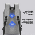 Red 3 Piece Mens Backpack Set with Sling Bag and Pouch USB Charging Port Large Capacity Laptop Daypack Water Resistant Business Travel School Bag