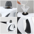 White Handheld Steam Cleaner 1050W High Pressure Chemical Free Cleaning Machine with 12 Piece Accessory Set for Kitchen Bathroom Car and Upholstery