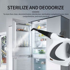 White Handheld Steam Cleaner 1050W High Pressure Chemical Free Cleaning Machine with 12 Piece Accessory Set for Kitchen Bathroom Car and Upholstery