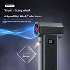 Red High Power Portable Jet Fan Air Blower 130000 RPM Electric Duster for Snow Removal Car Drying Camping and Outdoor Cleaning