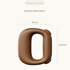 Brown Portable Fascia Massage Ring Vibration Massager with Heat and LED Display for Muscle Relaxation and Body Shaping