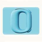 Blue Portable Fascia Massage Ring Vibration Massager with Heat and LED Display for Muscle Relaxation and Body Shaping