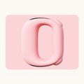 Pink Portable Fascia Massage Ring Vibration Massager with Heat and LED Display for Muscle Relaxation and Body Shaping