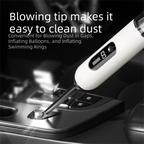Black 2-in-1 Cordless Handheld Car Vacuum Cleaner and Air Blower Powerful Suction Brushless Motor Portable Duster for Home and Auto