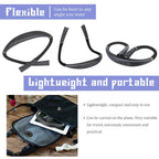 Grey Hands-Free USB Rechargeable Neck Reading Light 3 Colour Modes Flexible LED Book Lamp for Night Reading Knitting Repairing