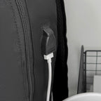 Black Large Capacity Laptop Backpack Water Resistant Travel Daypack with USB Charging Port for University High School Students and Commuters Black