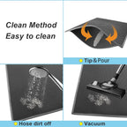 2-PCS Blue Double Layer Cat Litter Mat Honeycomb Design Waterproof EVA Trapping Mat for Litter Box Tracking Control 40x50cm Easy Clean Australian Pet Supplies