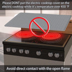 Silicone Stove Top Cover 92x52cm Heat Resistant Electric Cooktop Protector Mat for Kitchen Benchtop and Laundry Black