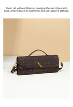 Retro Woven Baguette Handbag for Women Suede Texture PU Leather Shoulder Crossbody Bag Elegant Evening Clutch Olive green