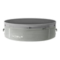 WRELS Trail Running Waist Belt - Lightweight Mesh Hydration Pack with Trekking Pole Holder - Anti-Bounce Phone Storage for Marathon & Hiking - Gray Size M (74-86cm)