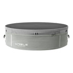 WRELS Trail Running Waist Belt - Lightweight Mesh Hydration Pack with Trekking Pole Holder - Anti-Bounce Phone Storage for Marathon & Hiking - Gray Size L (85-110cm)
