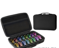 Portable 8-Slot Sunglasses Organiser Case Hard Shell EVA Storage Box Large Capacity Display Holder with Handle Black