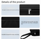 Portable 8-Slot Sunglasses Organiser Case Hard Shell EVA Storage Box Large Capacity Display Holder with Handle Black