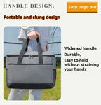 Large 35L Insulated Cooler Bag Soft Sided Leakproof Thermal Tote for Camping Beach Picnic BBQ Heavy Duty Grocery Carrier Grey