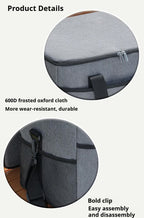 Large 35L Insulated Cooler Bag Soft Sided Leakproof Thermal Tote for Camping Beach Picnic BBQ Heavy Duty Grocery Carrier Black