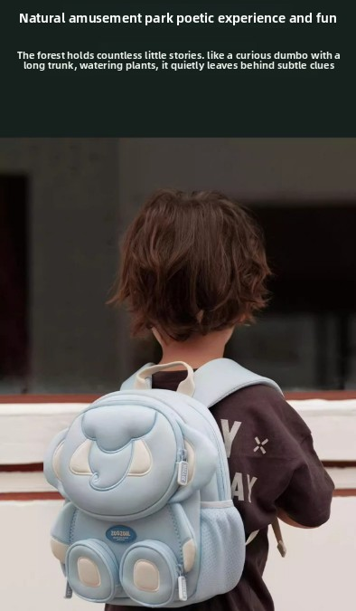Cute 3D Sheep Kids Backpack Dark Brown Animal School Bag Lightweight Neoprene Style with Chest Strap Breathable Mesh Back for Kindergarten Preschool Travel Boys Girls