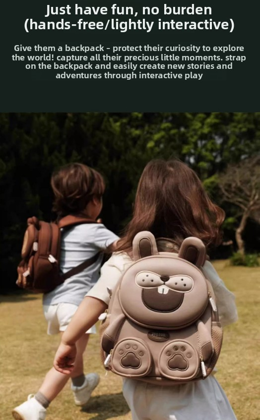 Cute 3D Koala Kids Backpack Grey Animal School Bag Lightweight Neoprene Style with Chest Strap Breathable Mesh Back for Kindergarten Preschool Boys Girls