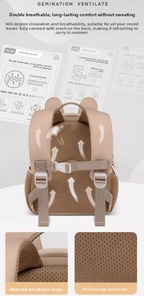 Cute 3D Koala Kids Backpack Grey Animal School Bag Lightweight Neoprene Style with Chest Strap Breathable Mesh Back for Kindergarten Preschool Boys Girls