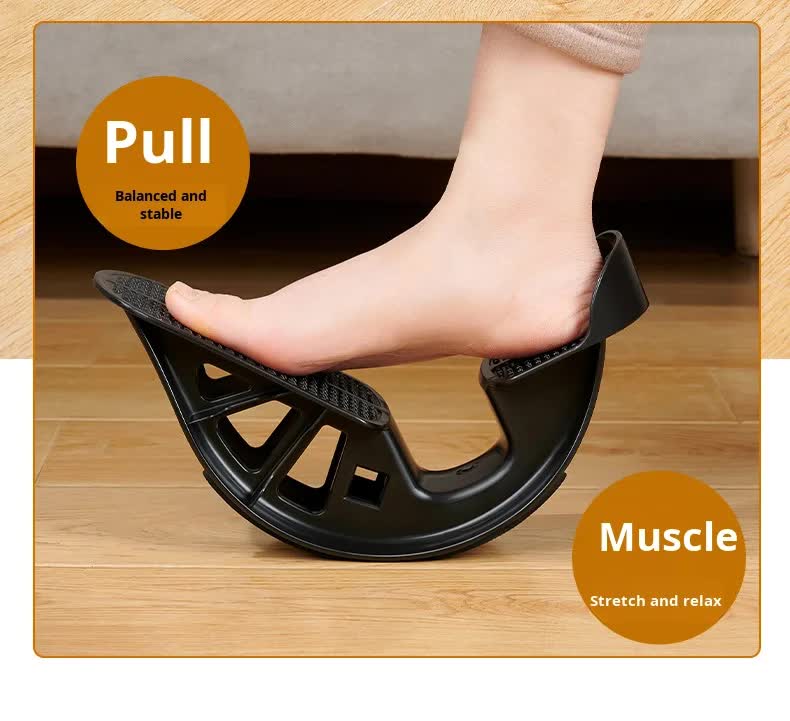 2 PCS Dual Foot Rocker with Connecting Bar - Calf & Ankle Stretcher System for Plantar Fasciitis Relief - Linked Incline Board with Stabiliser Axis - Heavy Duty Pink