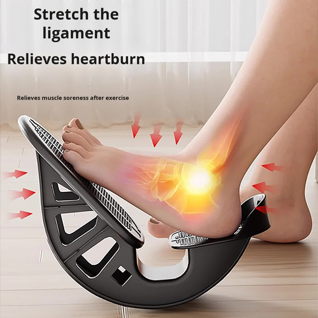2 PCS Dual Foot Rocker with Connecting Bar - Calf & Ankle Stretcher System for Plantar Fasciitis Relief - Linked Incline Board with Stabiliser Axis - Heavy Duty Pink