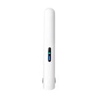 Cordless Mini Hair Straightener & Curler 2-in-1 - Portable USB Rechargeable Ceramic Flat Iron with 3 Temperature Settings - Compact Travel Styler for Bangs & Touch Ups - White
