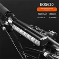 EOS620 1800 Lumen High Power Bike Light with Stable Dual Bracket Mount - 4000mAh Long Life Battery USB Rechargeable - Anti-Glare Aluminium LED Headlight for MTB & Commuting