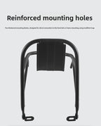 Universal Aluminium Bicycle Front Rack Carrier with Mounting Hose Clamps for MTB Fork Cargo Shelf Black
