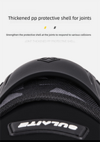 SULAITE CE Level 1 Certified 4 Piece Motorcycle Protective Gear Set Grey Knee Pads and Elbow Guards Long Shin Armour Quick Release for Motocross Dirt Bike