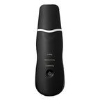 Ultrasonic Skin Scrubber Facial Spatula Blackhead Remover & Pore Cleaner with Ion EMS Lifting Mode Rechargeable Beauty Tool Black
