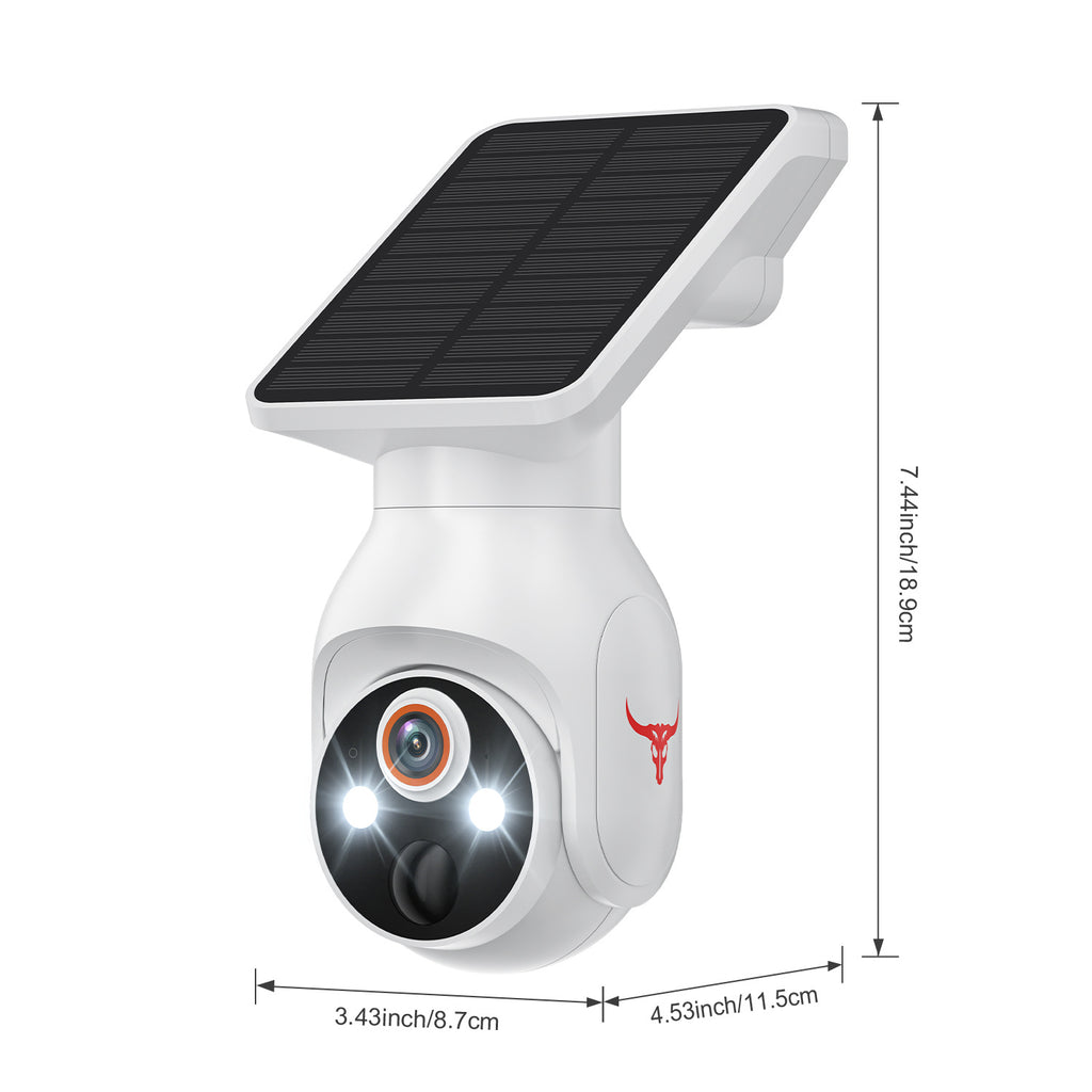 Camouflage Color Powered Outdoor Security Camera 1080P - Wireless Smart Home PTZ CCTV with Two-Way Audio, IP65 Waterproof & Colour Night Vision