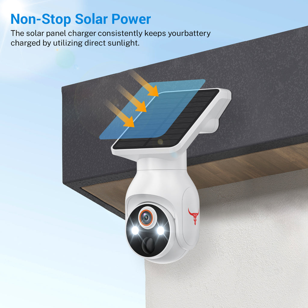 Camouflage Color Powered Outdoor Security Camera 1080P - Wireless Smart Home PTZ CCTV with Two-Way Audio, IP65 Waterproof & Colour Night Vision