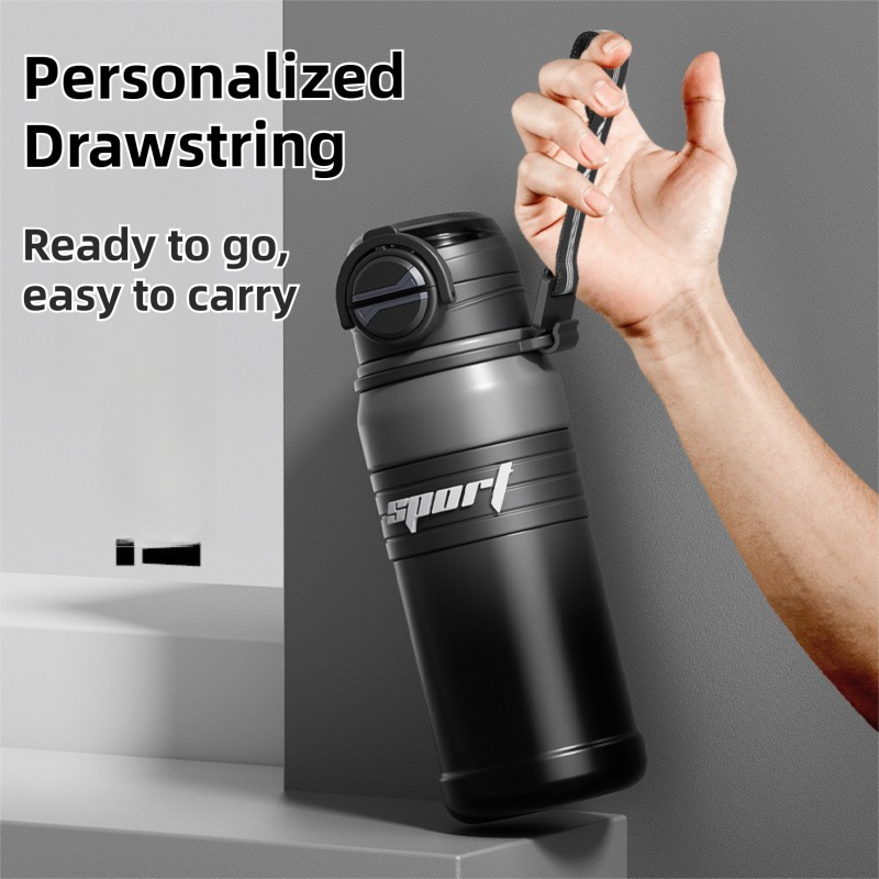 2-Pack Gradient White 670ml Large Capacity Sports Insulated Tumbler - 316 Stainless Steel Straw Water Bottle, Dual-Use Lid for Travel & Outdoors