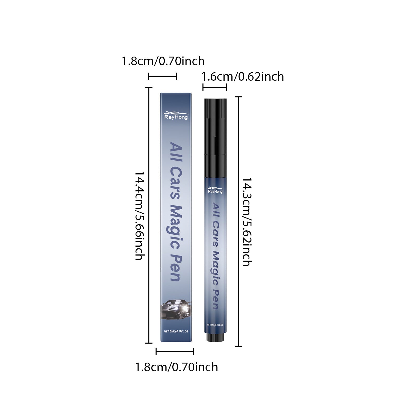 3-Pack All-Cars Magic Scratch Repair Pen - Automotive Paint Surface Scratch Remover, Refurbishment, and Polishing Pen (5ml)
