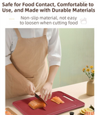 Red Aluminum Alloy Fast Thawing Dual-Sided Cutting Board(36.5x25CM) - Multifunctional Kitchen Tool with Garlic Grinder and Knife Sharpener