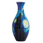 160 PCS Van Gogh 3D Puzzle Vase - DIY Interlocking Flower Vase Kit, Home Decorative and Toy Gift for Women