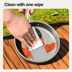 Portable & Foldable Outdoor Cookware Set - Lightweight Camping Pot, Pan, Kettle & Tableware for Hiking, Backpacking, and Travel
