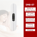 White SMB-07 Bone Conduction Under-Pillow Speaker -  Bluetooth 5.4 Ultra-Thin Sleep Aid Sound Bar with Dual Speaker Resonance & 36 Built-in White Noise Tracks