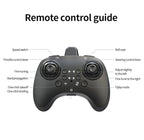 Camouflage Blue 2.4G Remote Control Stunt Fighter Drone  - Manual Toss Launch, One-Key Operation for 360° Flip & Circular Flight, 3-Speed Adjustable Stable Quadcopter with Night Lights