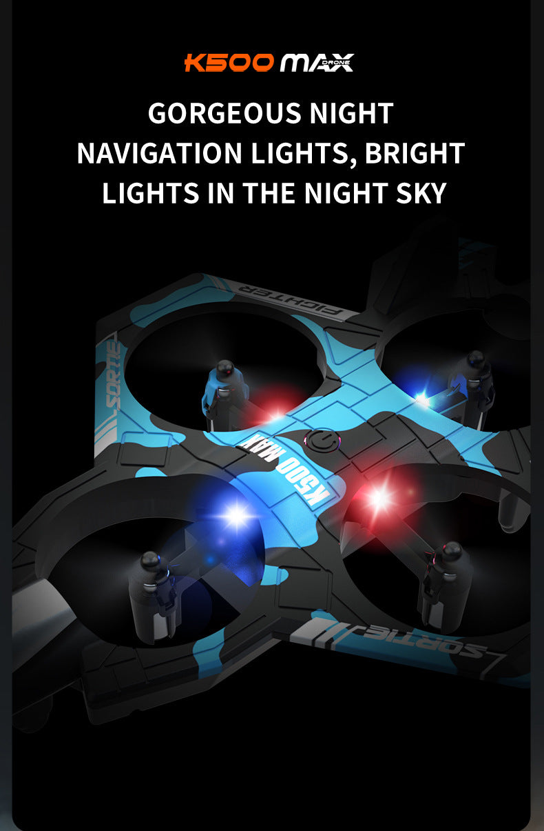 Camouflage Green 2.4G Remote Control Stunt Fighter Drone  - Manual Toss Launch, One-Key Operation for 360° Flip & Circular Flight, 3-Speed Adjustable Stable Quadcopter with Night Lights