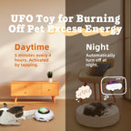 Smart Electric UFO Automatic Cat Toy - Self-Playing Teaser with 5 Rotating Feathers & Intelligent Indoor Obstacle Avoidance